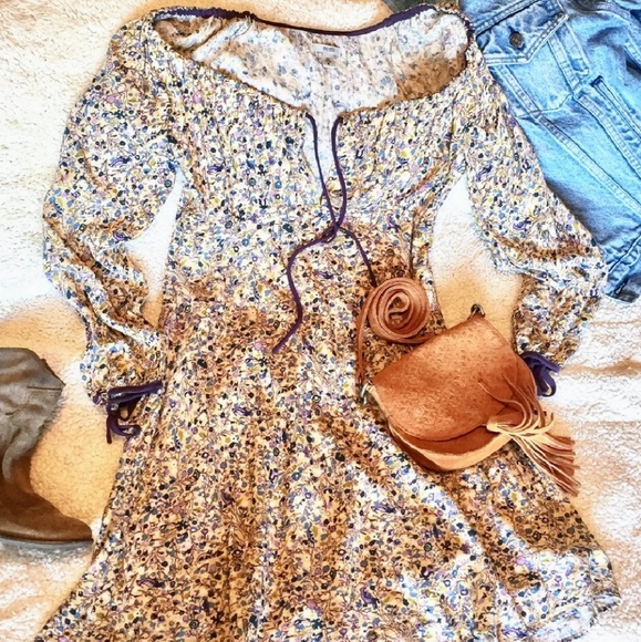 Off shoulder mini prairie dress 0 XS - Picture 6 of 6